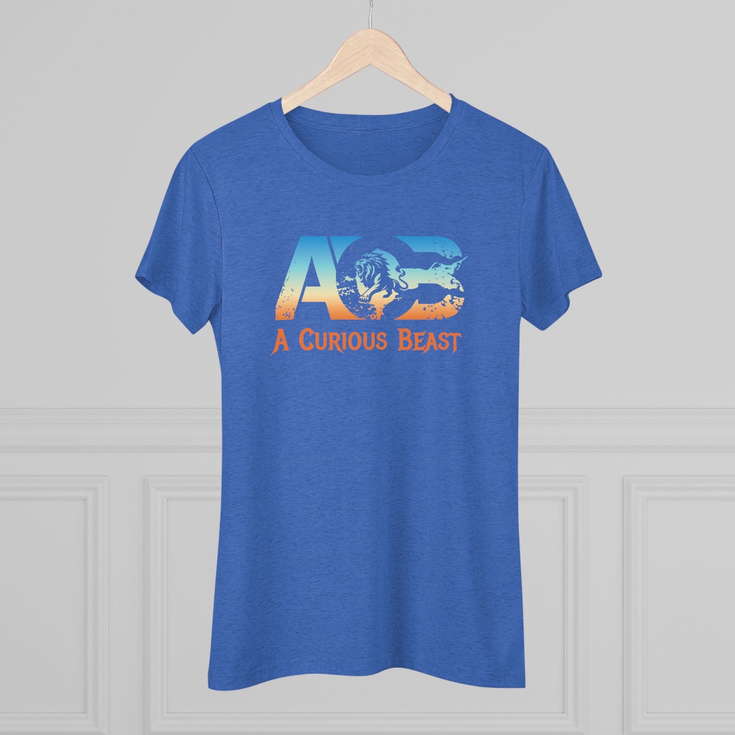 Women's Triblend Single Side Tee - A Curious Beast Official Logo T-Shirt - ACB Band soft Premium Quality Shirt. NextLevel