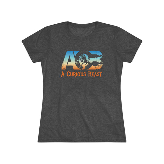 Women's Triblend Single Side Tee -  A Curious Beast Official Logo T-Shirt - ACB Band soft Premium Quality Shirt. NextLevel